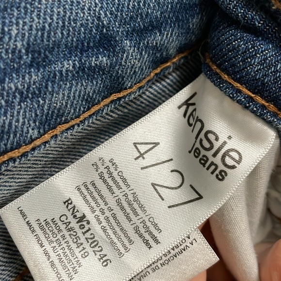 Kensie The Allie High Rise Slim Straight Jeans Size 4/27 - Picture 4 of 7